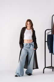 The Double Faced Cardigan Brown