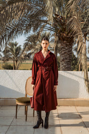 The Classic Trench - Burgundy