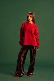 The Red Ember Sweater