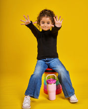 Kids High Neck Black