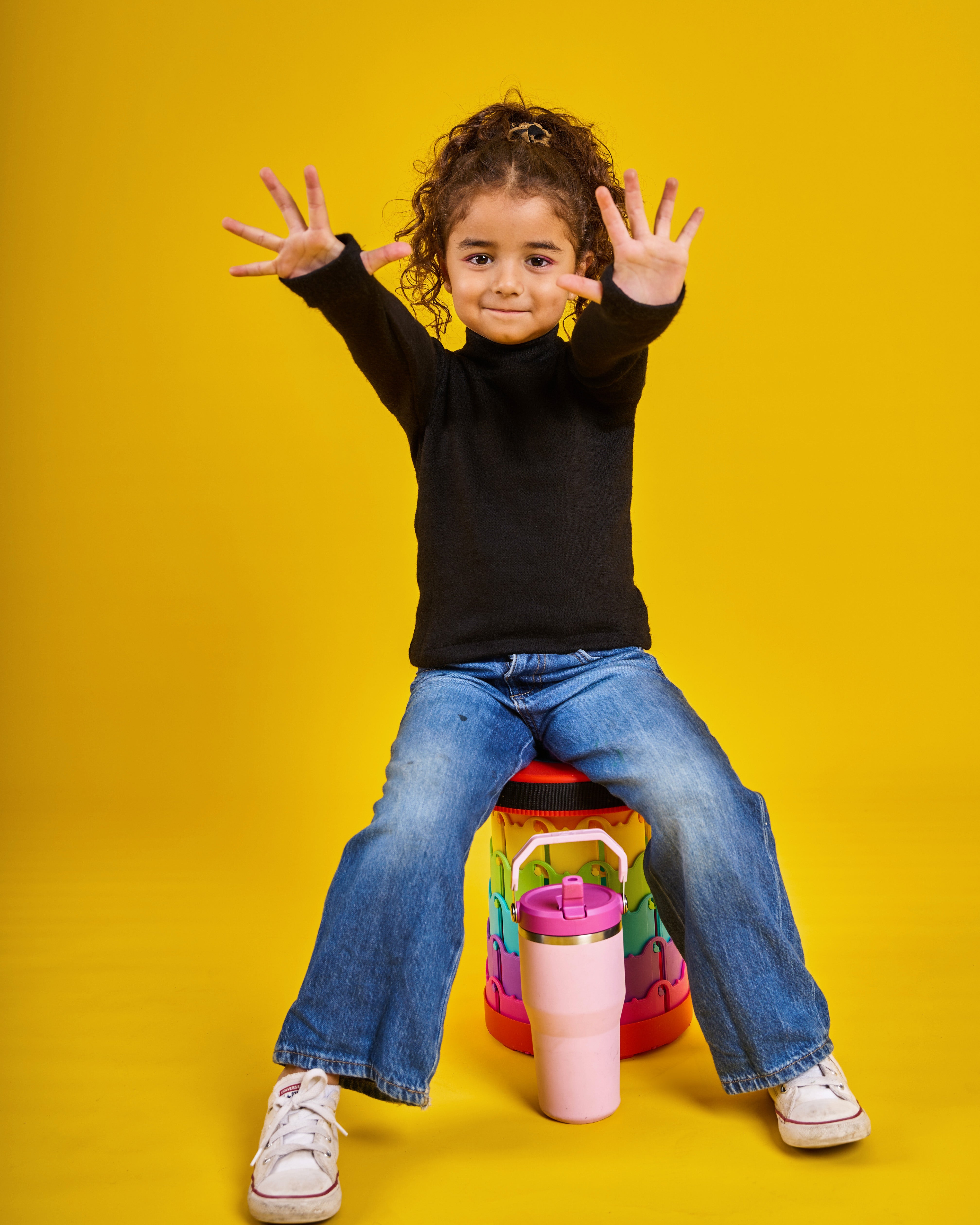 Kids High Neck Black