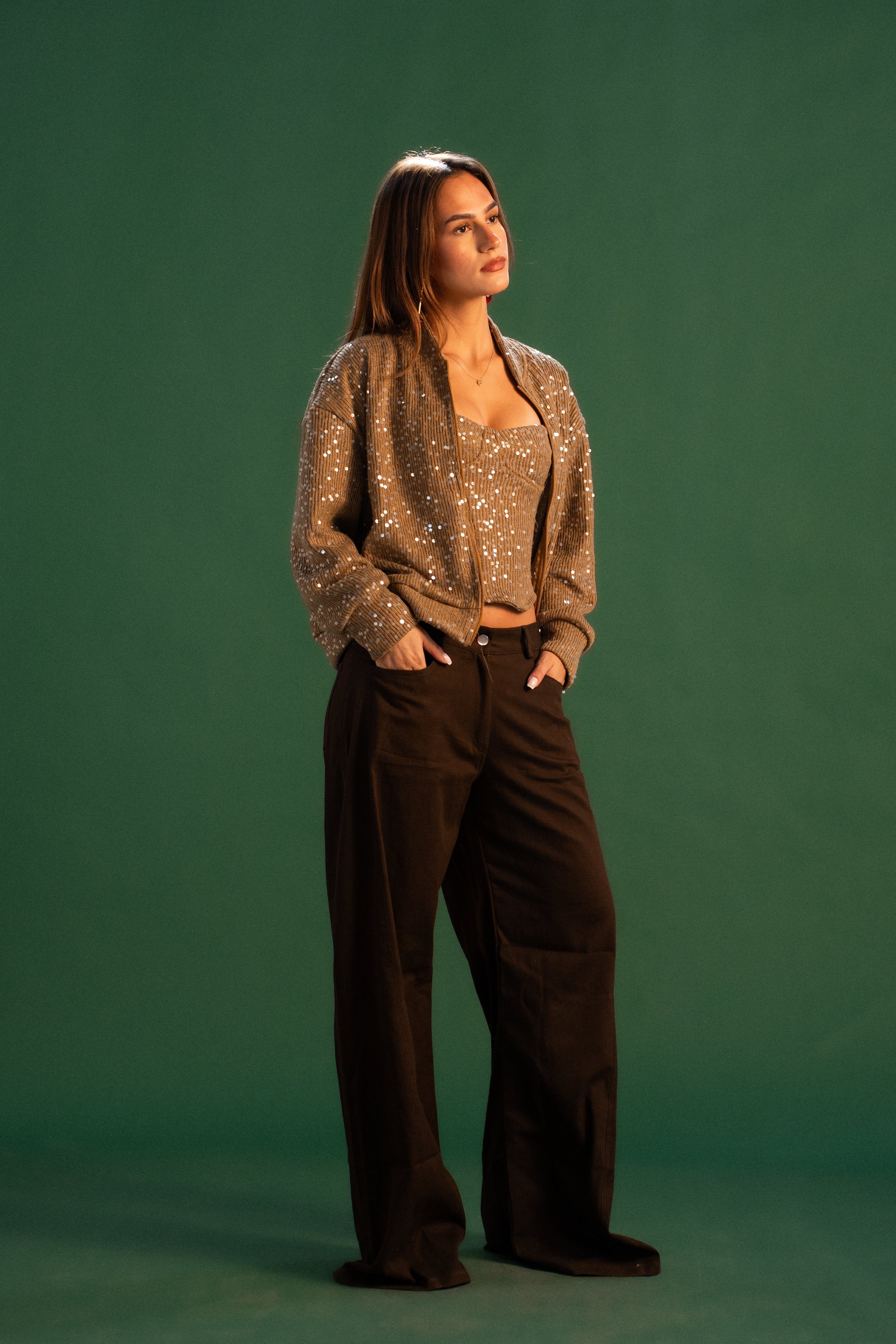 The Bling Jacket - Caramel