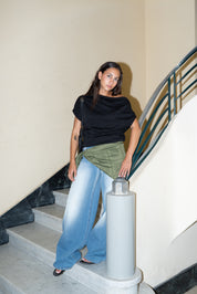 The Tilted Tee - Black