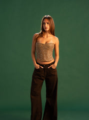 The Bling Bustier - Caramel