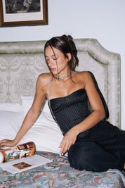 The Pinstripe Bustier