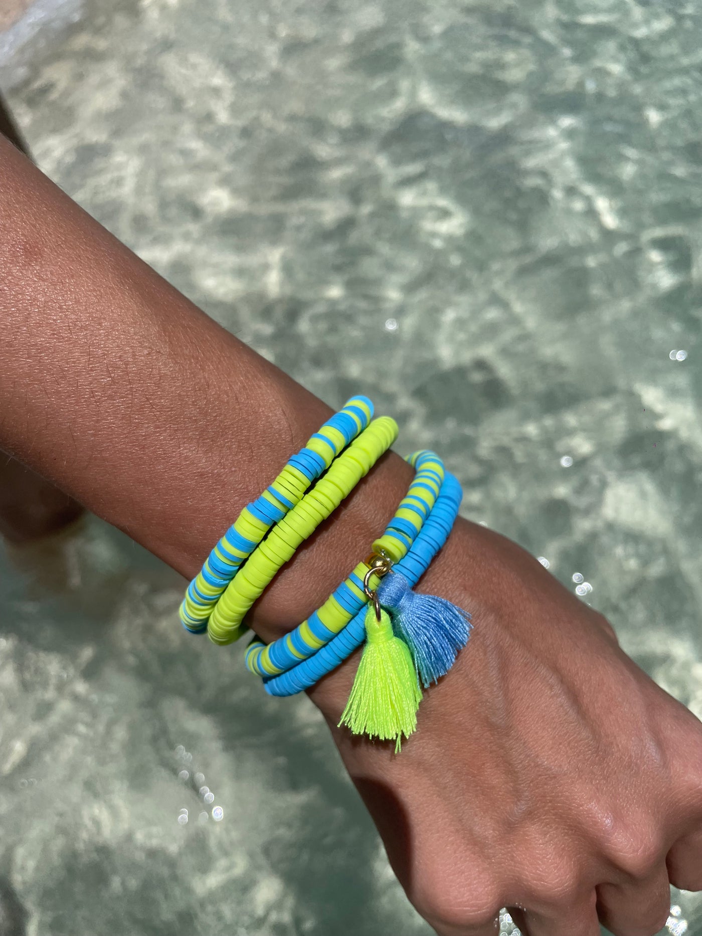 Blue & Green Bracelets Set