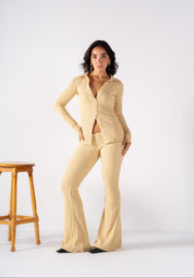 The Ribbed Duo Set - Butter Yellow