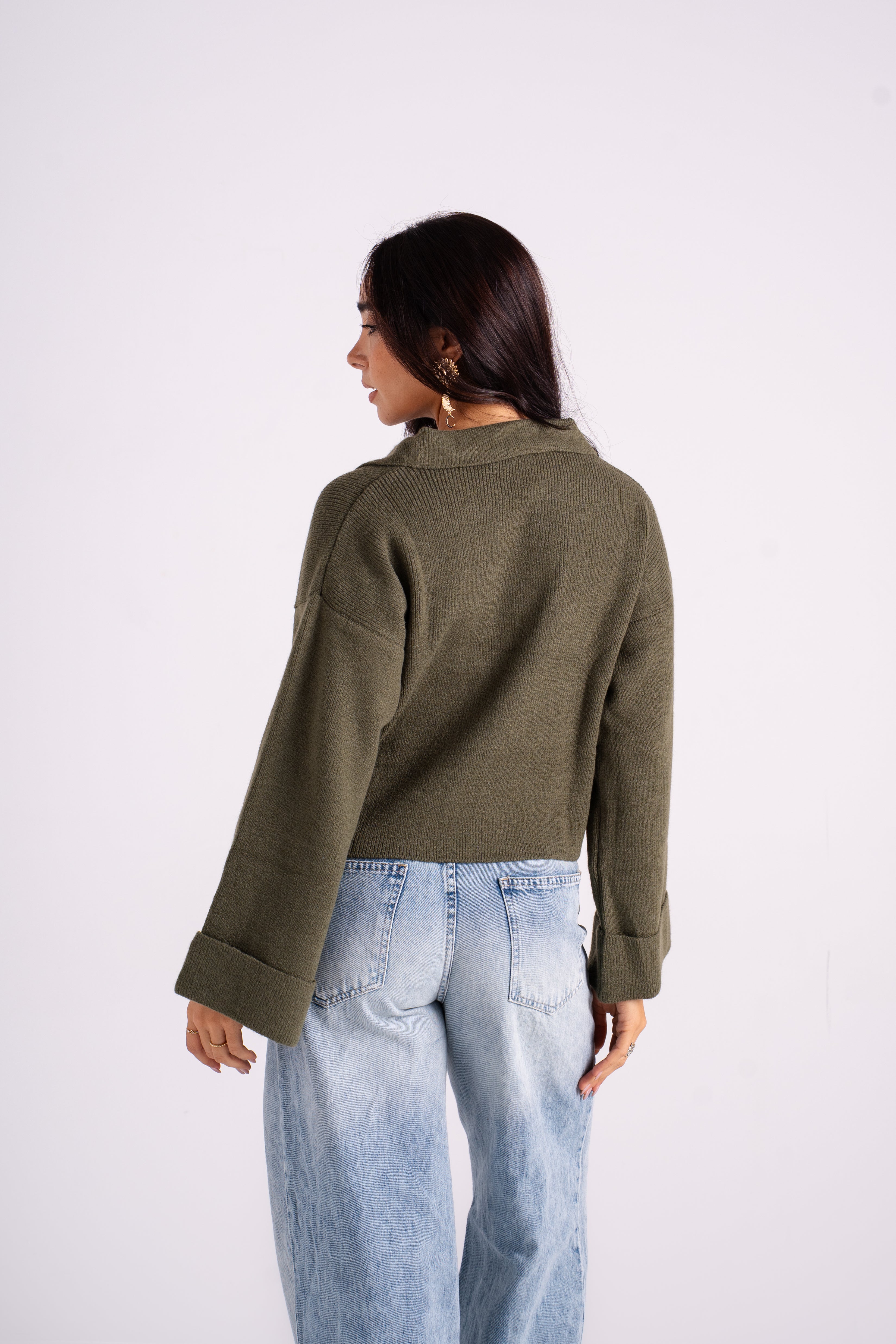 The Knitted Polo Sweater