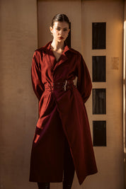 The Classic Trench - Burgundy