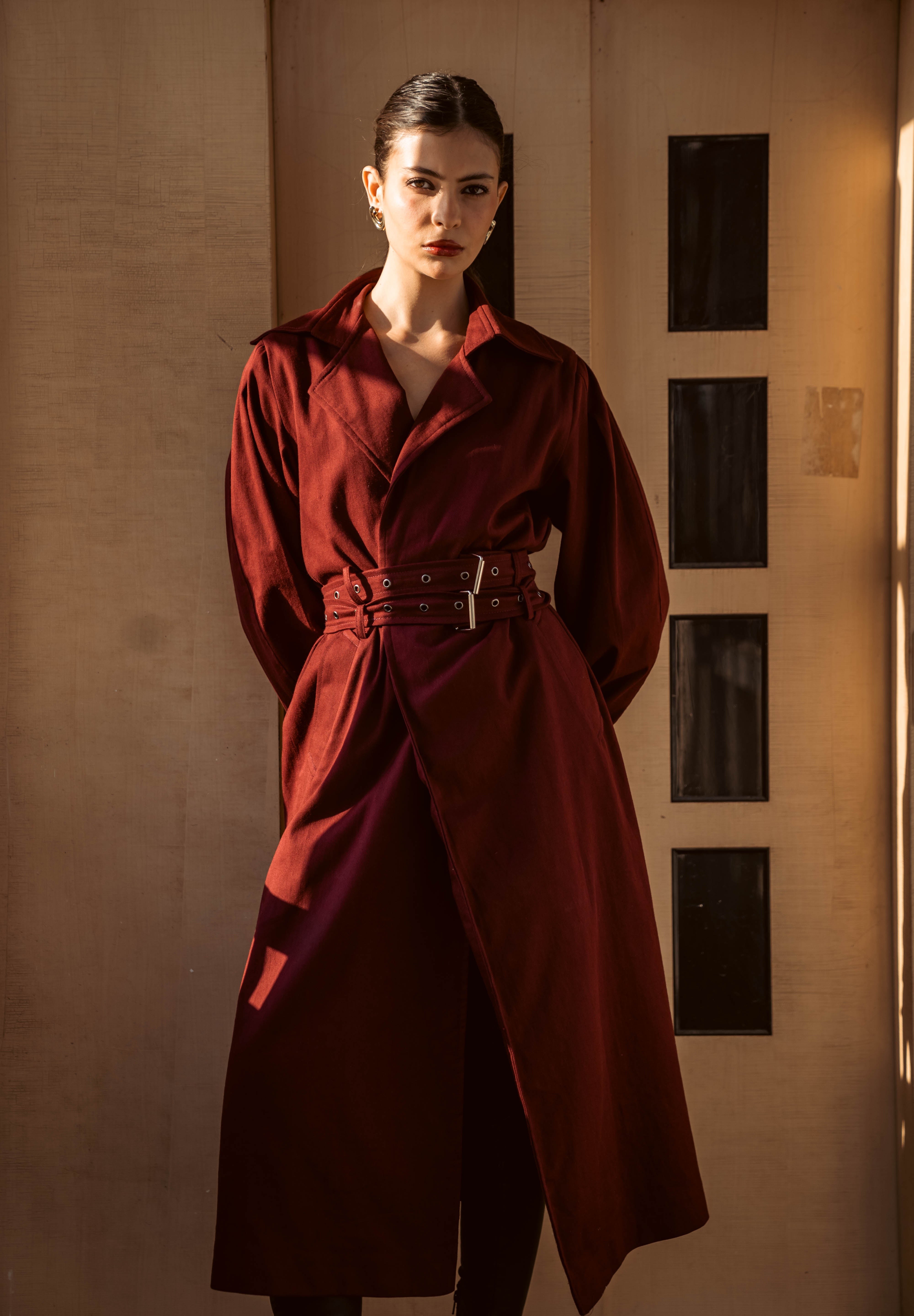 The Classic Trench - Burgundy