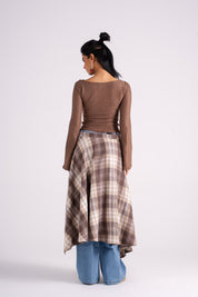 The Long Checkered Waist Wrap