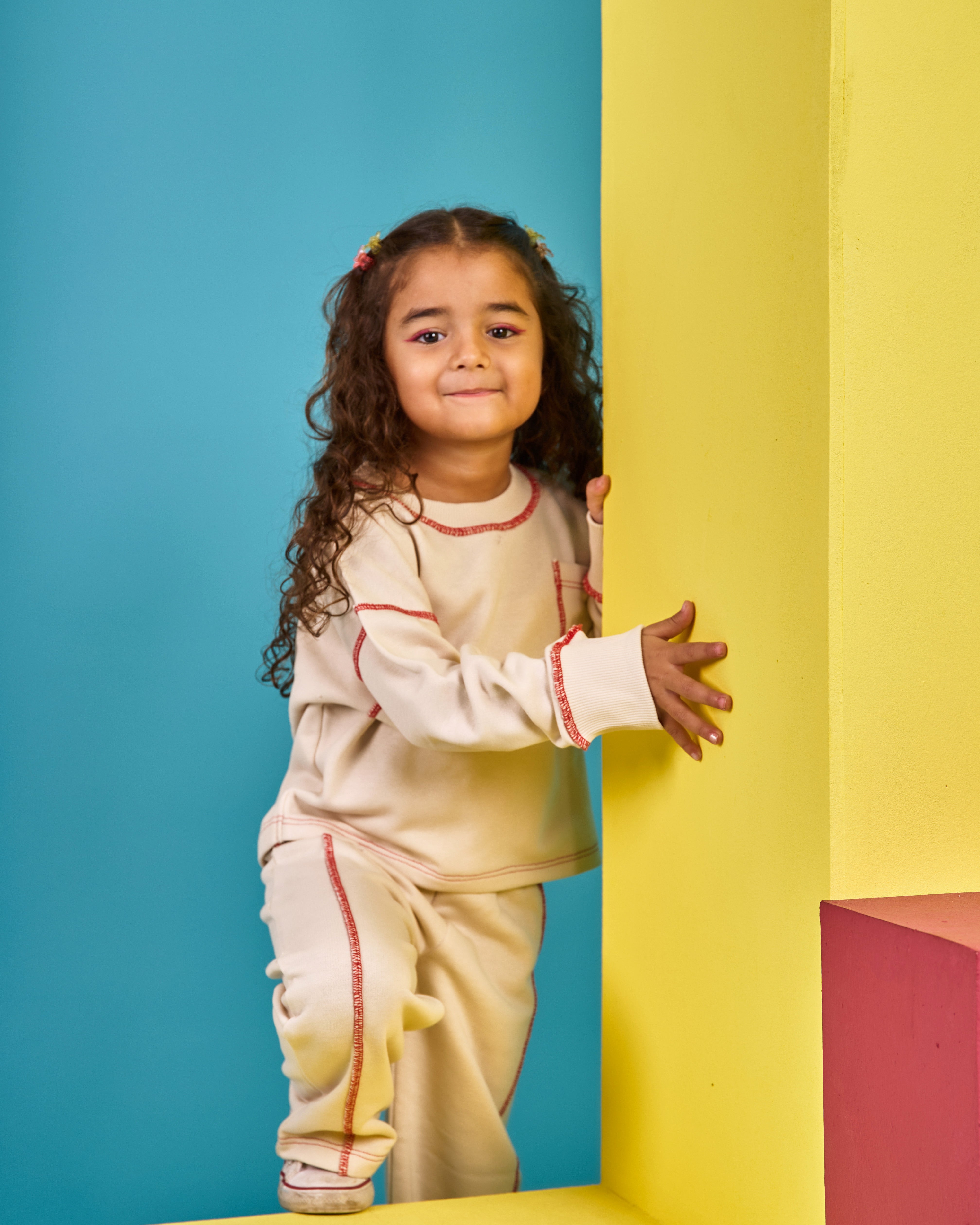 Kids Inside out set Creme