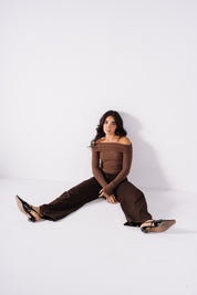 The Brown Wide Leg Pants