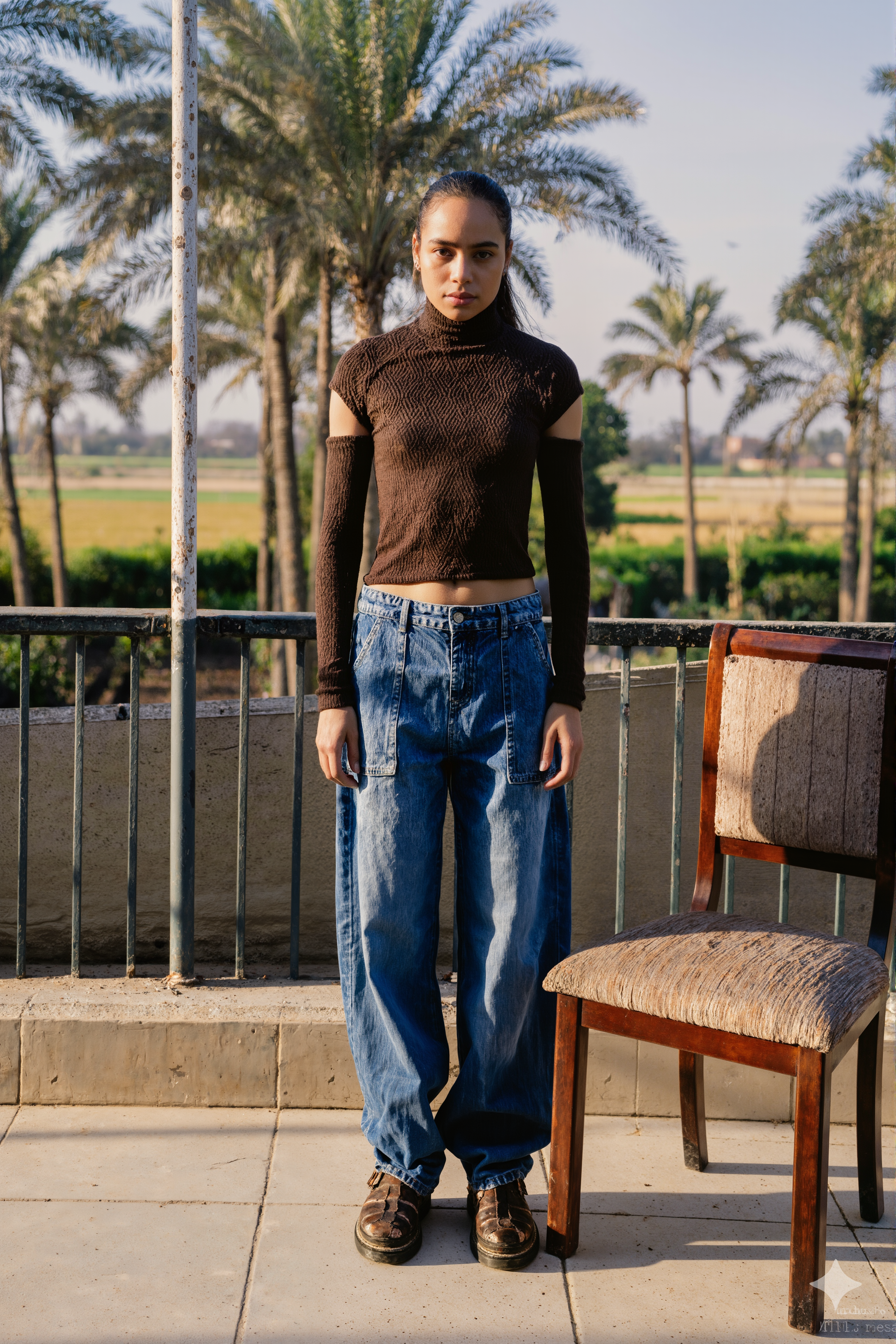 The Detached High Neck Top