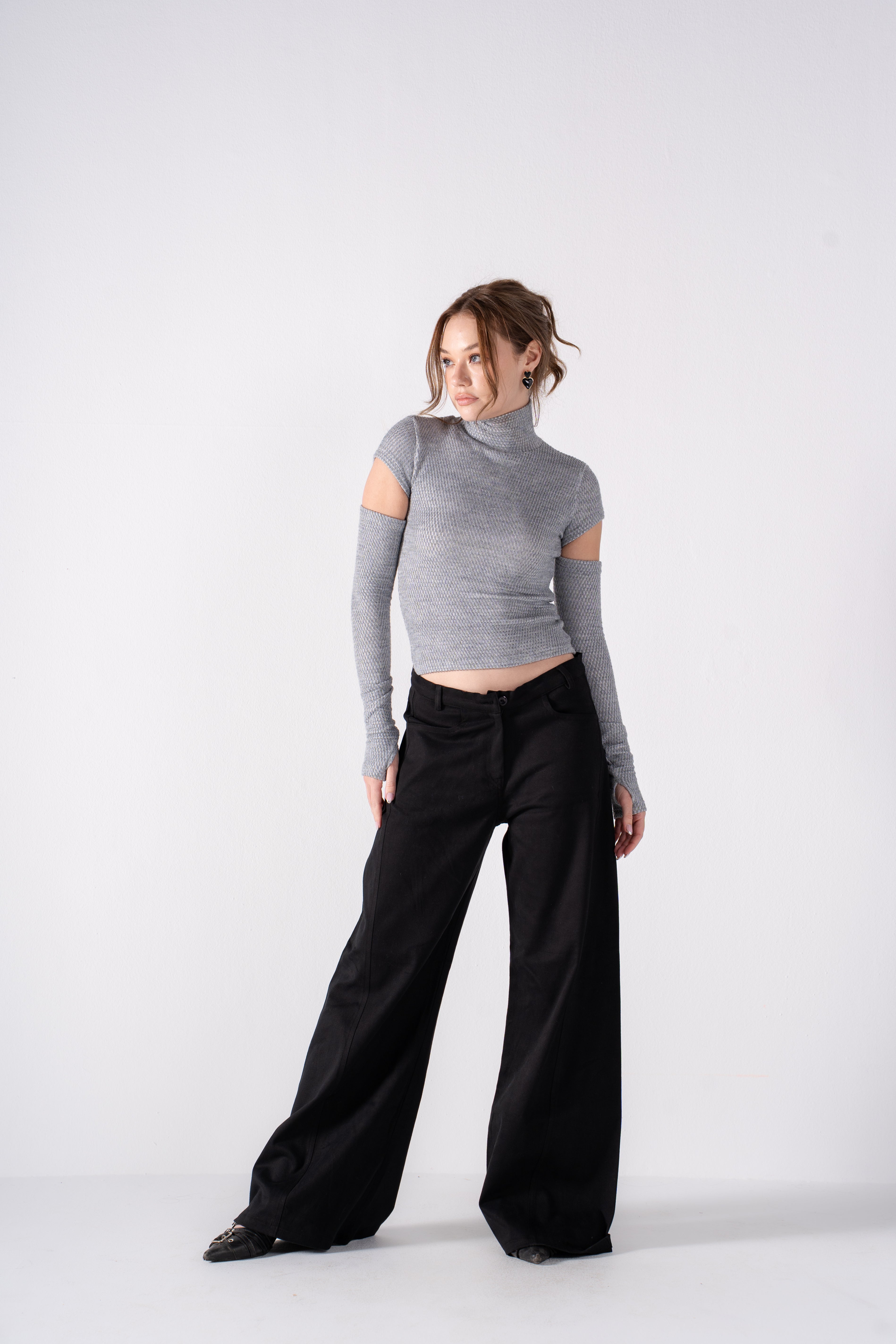 The Detached High Neck Top