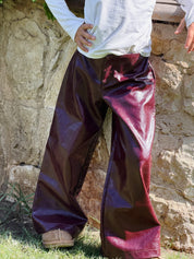 Kids Cherry Leather Pants