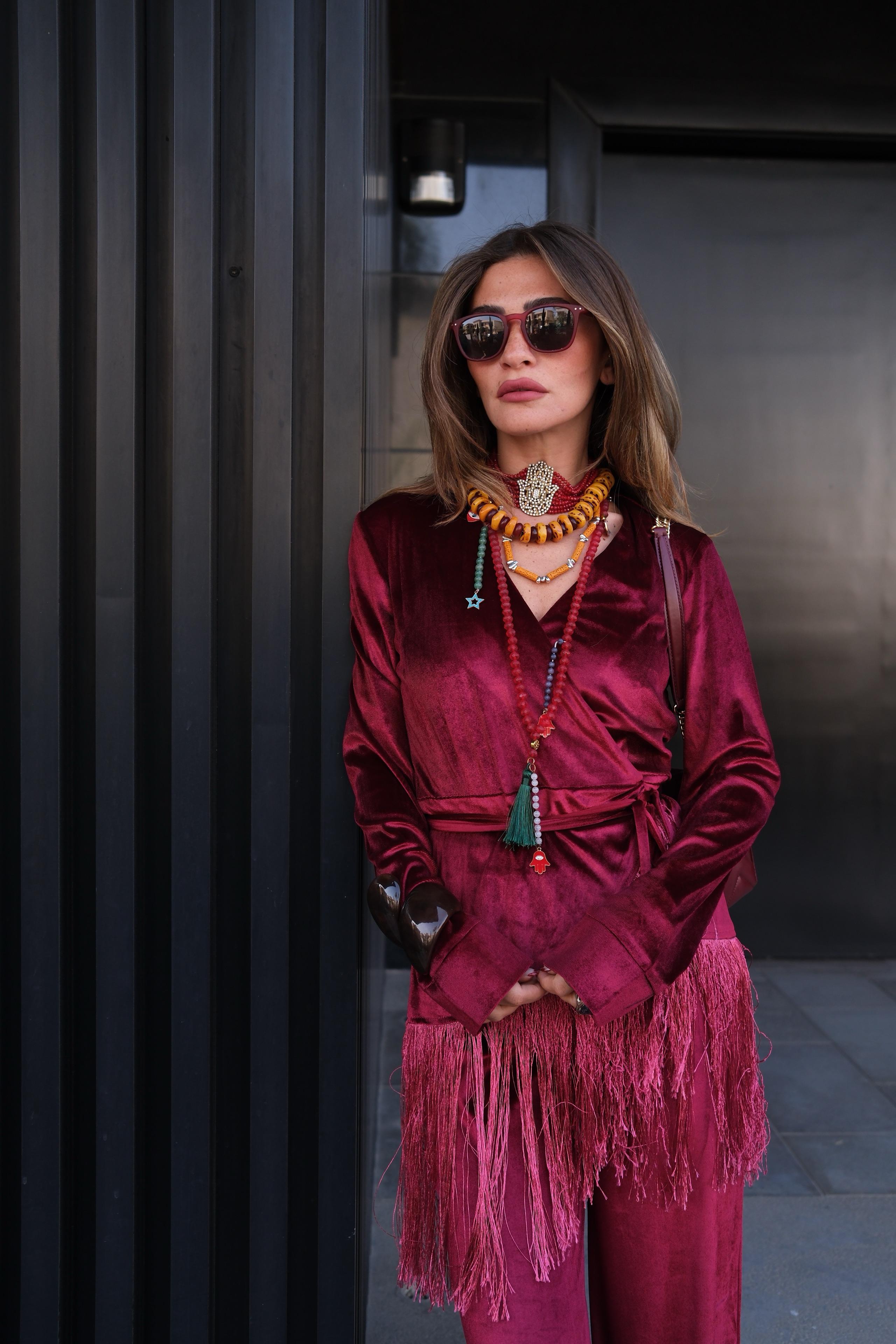 Fayrouz Set - Burgundy