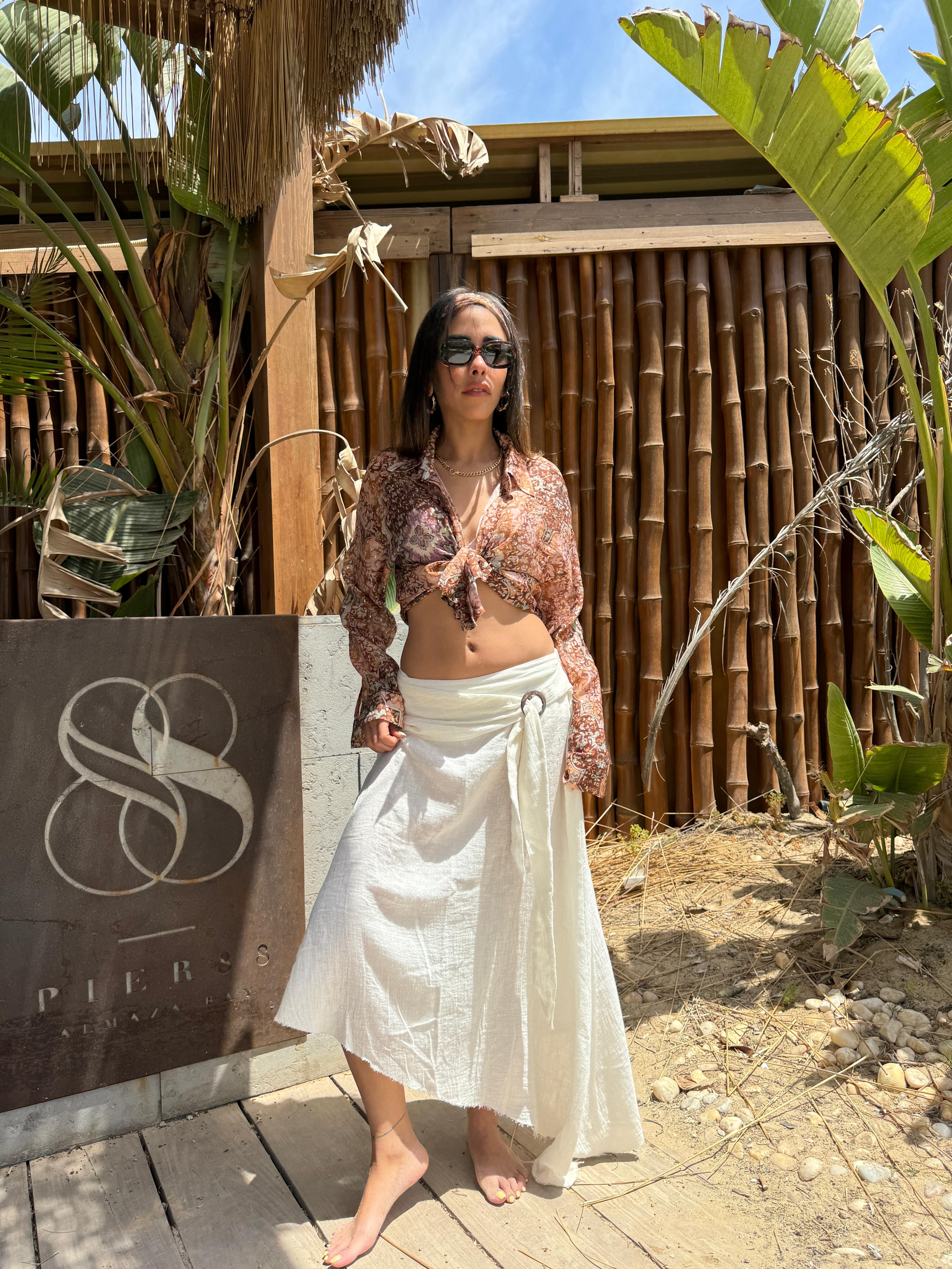 Belta Skirt - White