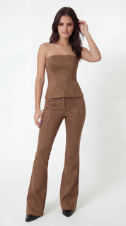 The Leather Flare Pants