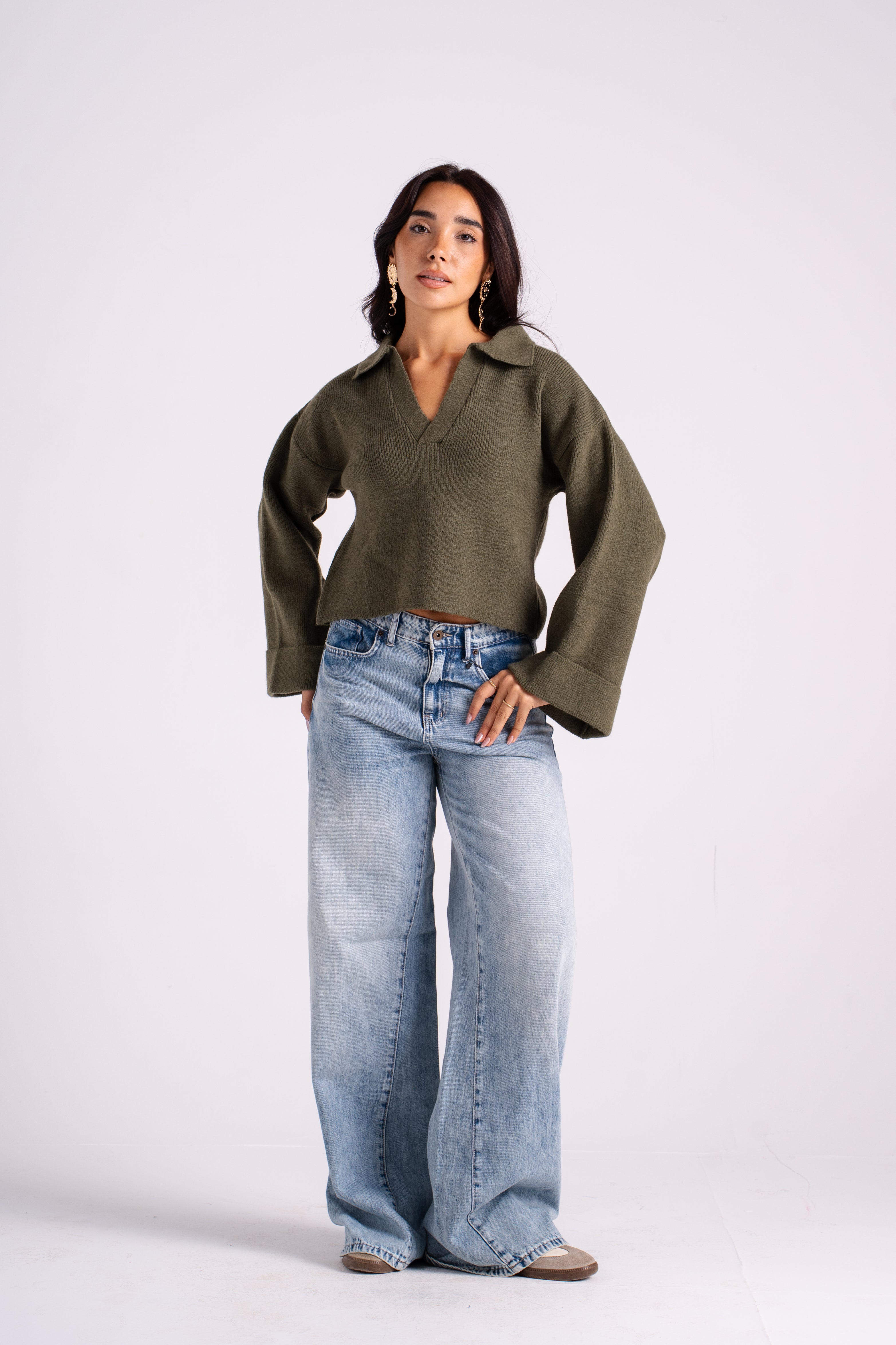 The Knitted Polo Sweater