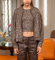 The Bling Jacket - Brown