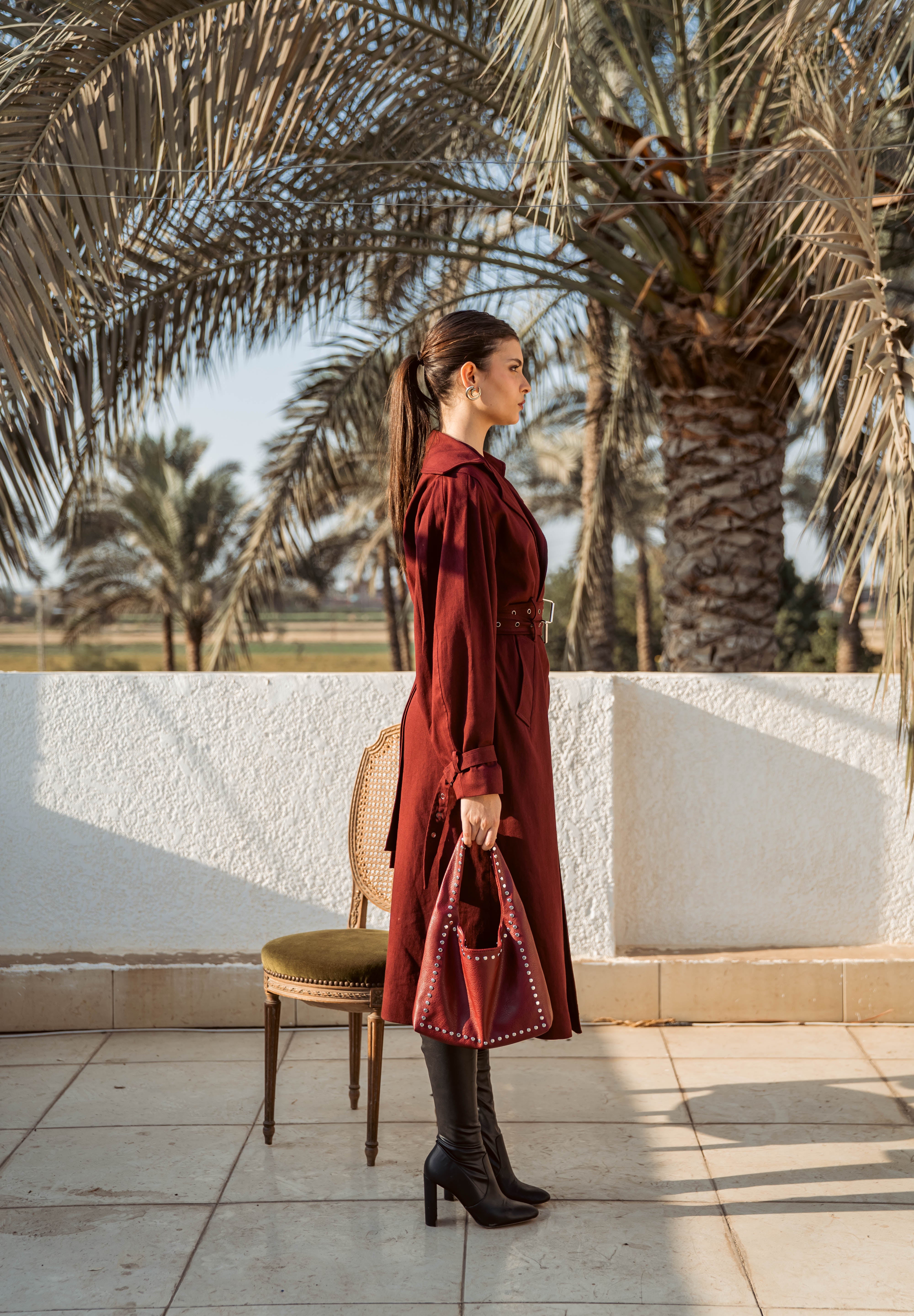 The Classic Trench - Burgundy