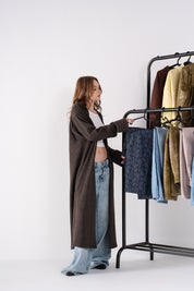 The Double Faced Cardigan Brown