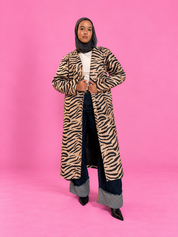 The Zebra Textured Coat
