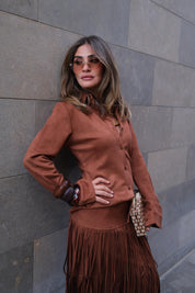 Amira Sued Set - Camel