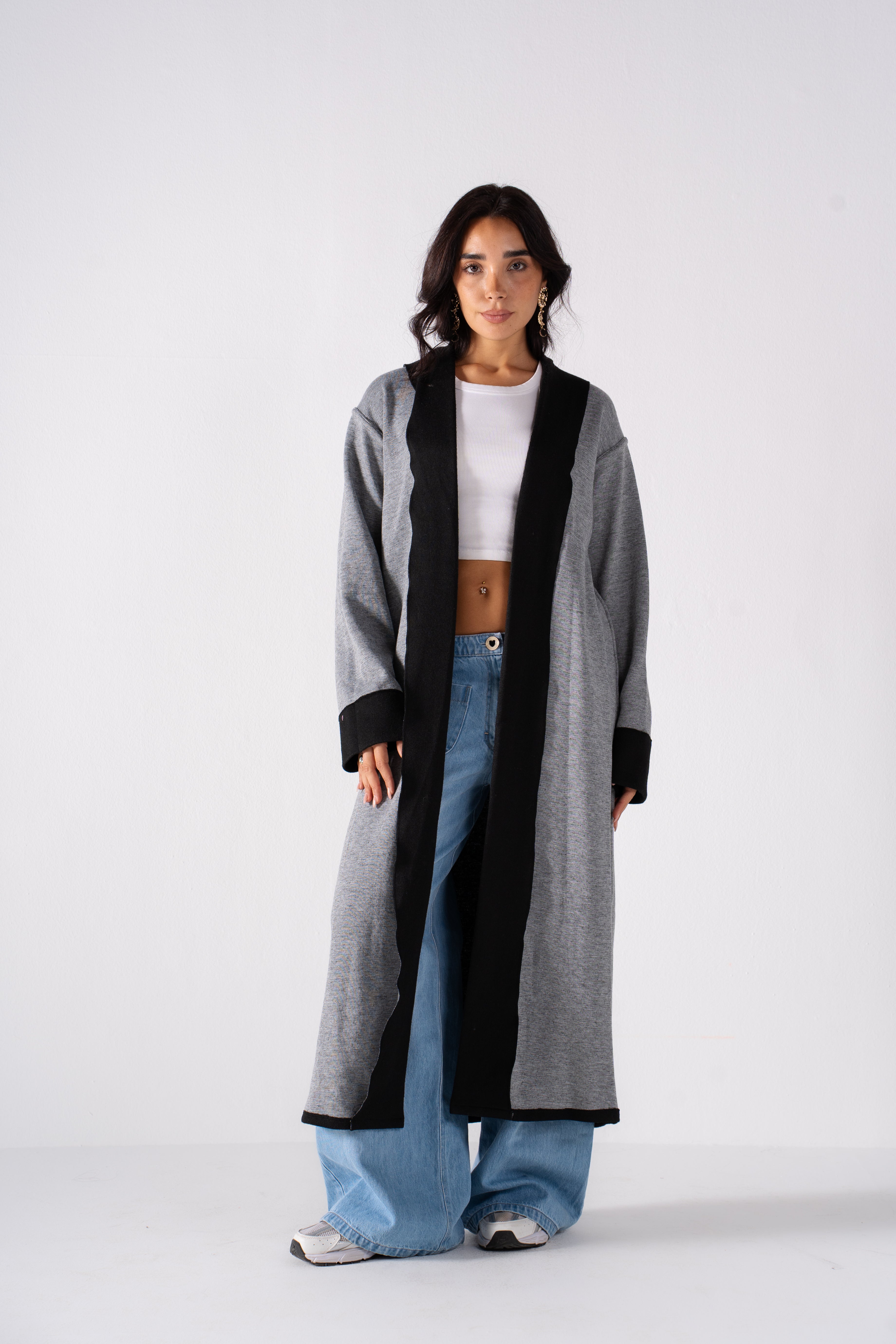 The Double Faced Cardigan Black