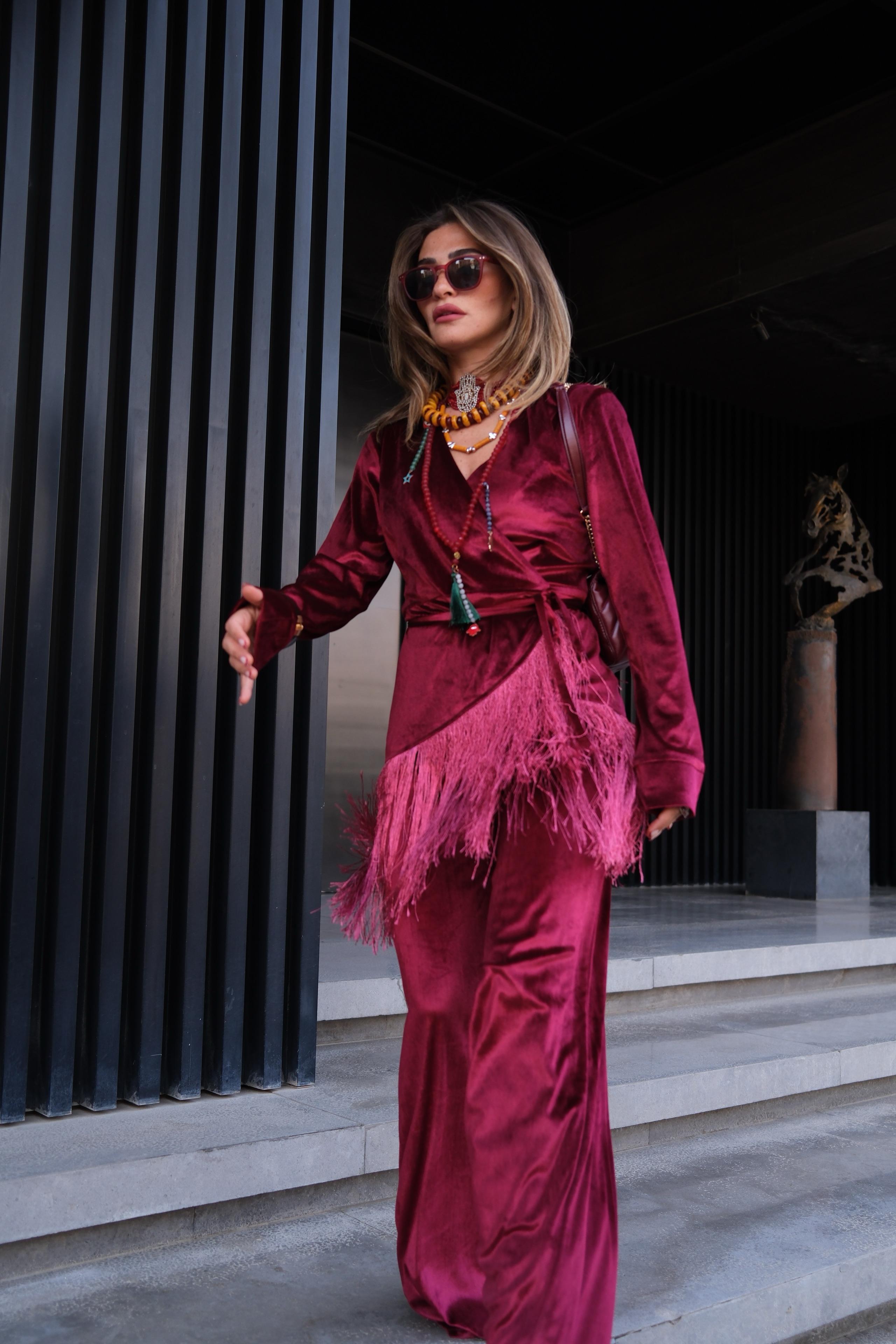 Fayrouz Set - Burgundy