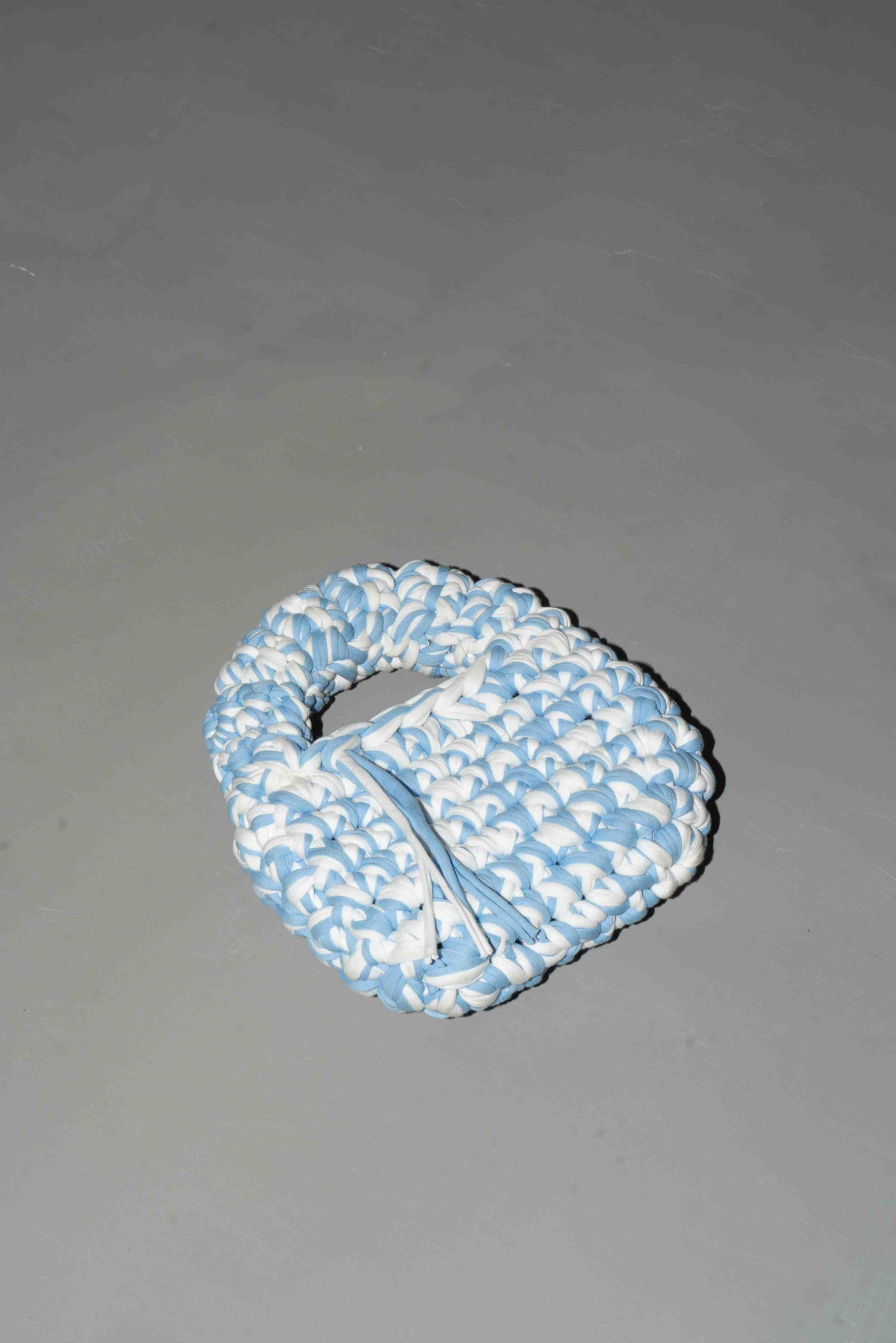 White x Blue Stitched Bag