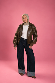 The Classic Bomber Leather Jacket