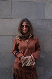 Amira Sued Set - Camel