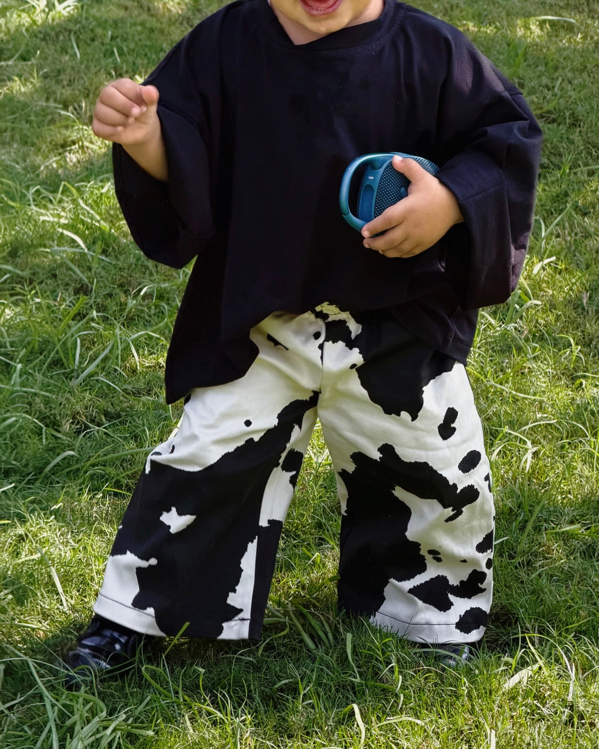 Kids Red Lined Cow pants