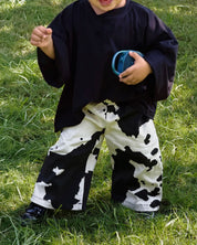 Kids Red Lined Cow pants
