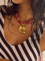 Pink Shell Necklace