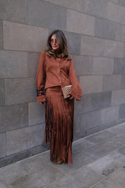 Amira Sued Set - Camel