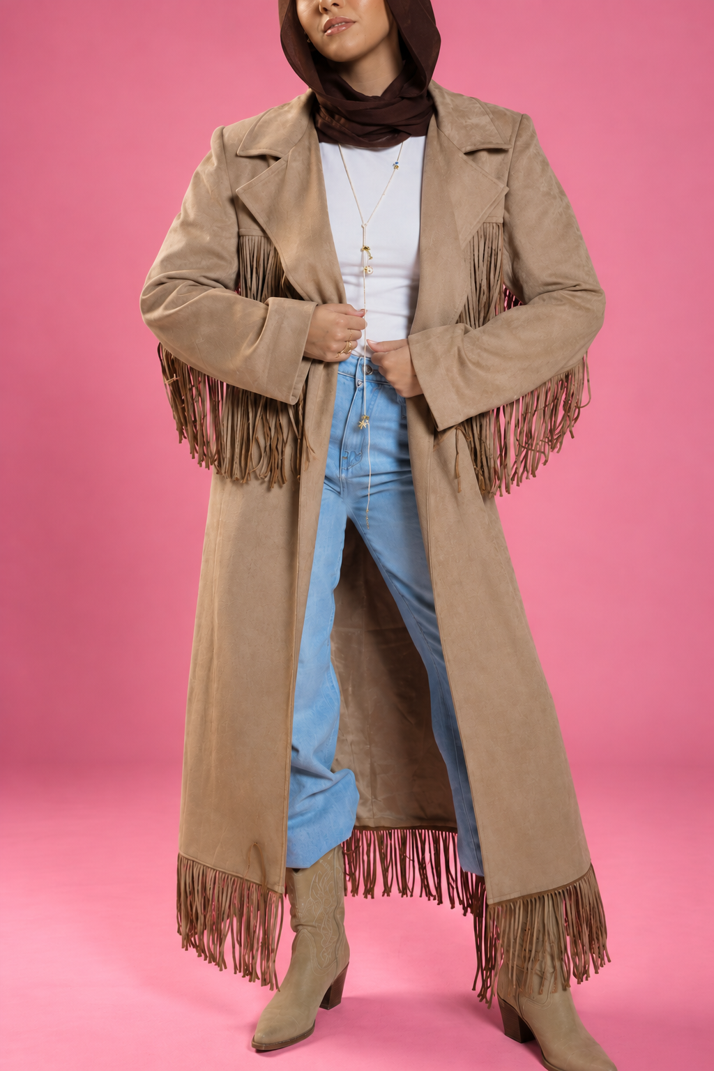 The Fringe Suede Coat