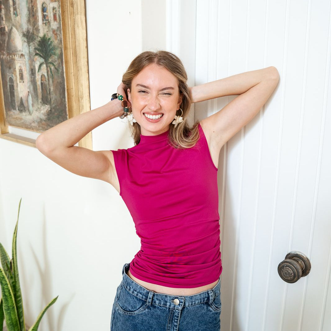 Short Sleeve Sleek High neck