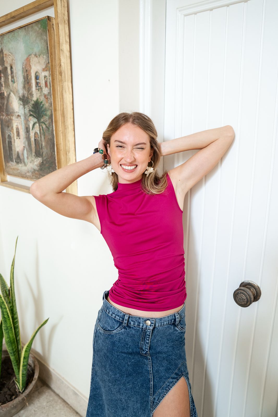 Short Sleeve Sleek High neck