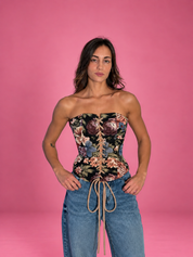 The Midnight Bloom Corset