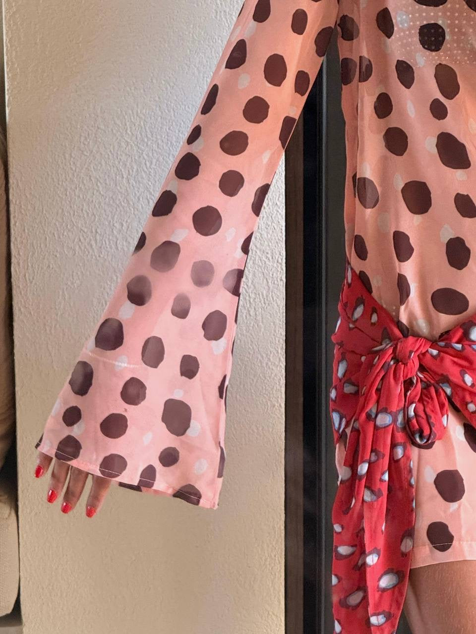 The Dotted Wrap Dress
