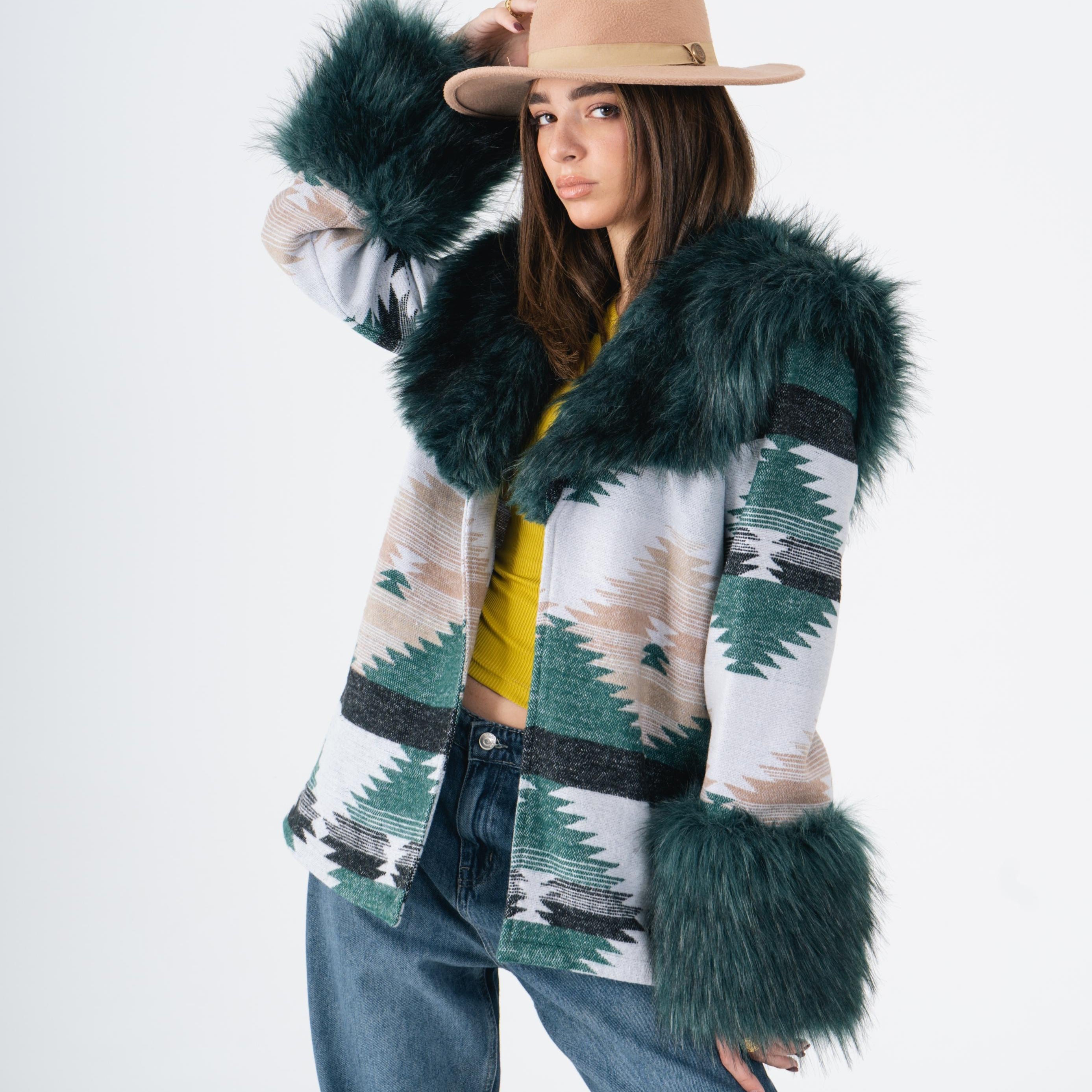 Boho Fur Jacket