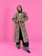 The Zebra Textured Coat