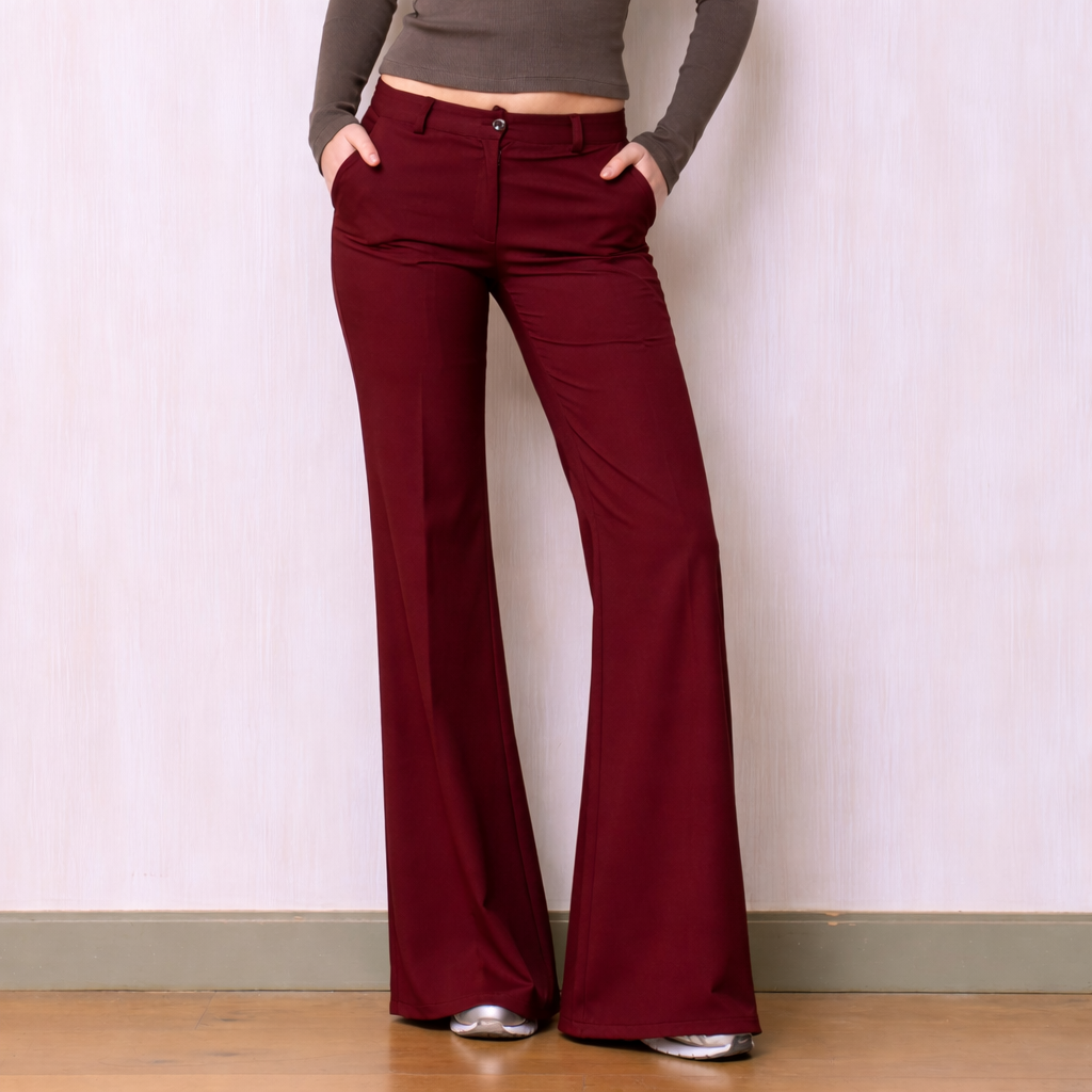 Tailored Flared Trousers