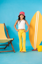 Kids Ribbed Flared Pants