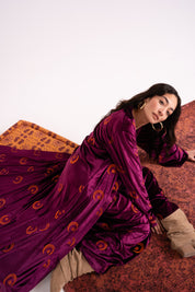 The Hilal Embroidered Velvet Cardigan