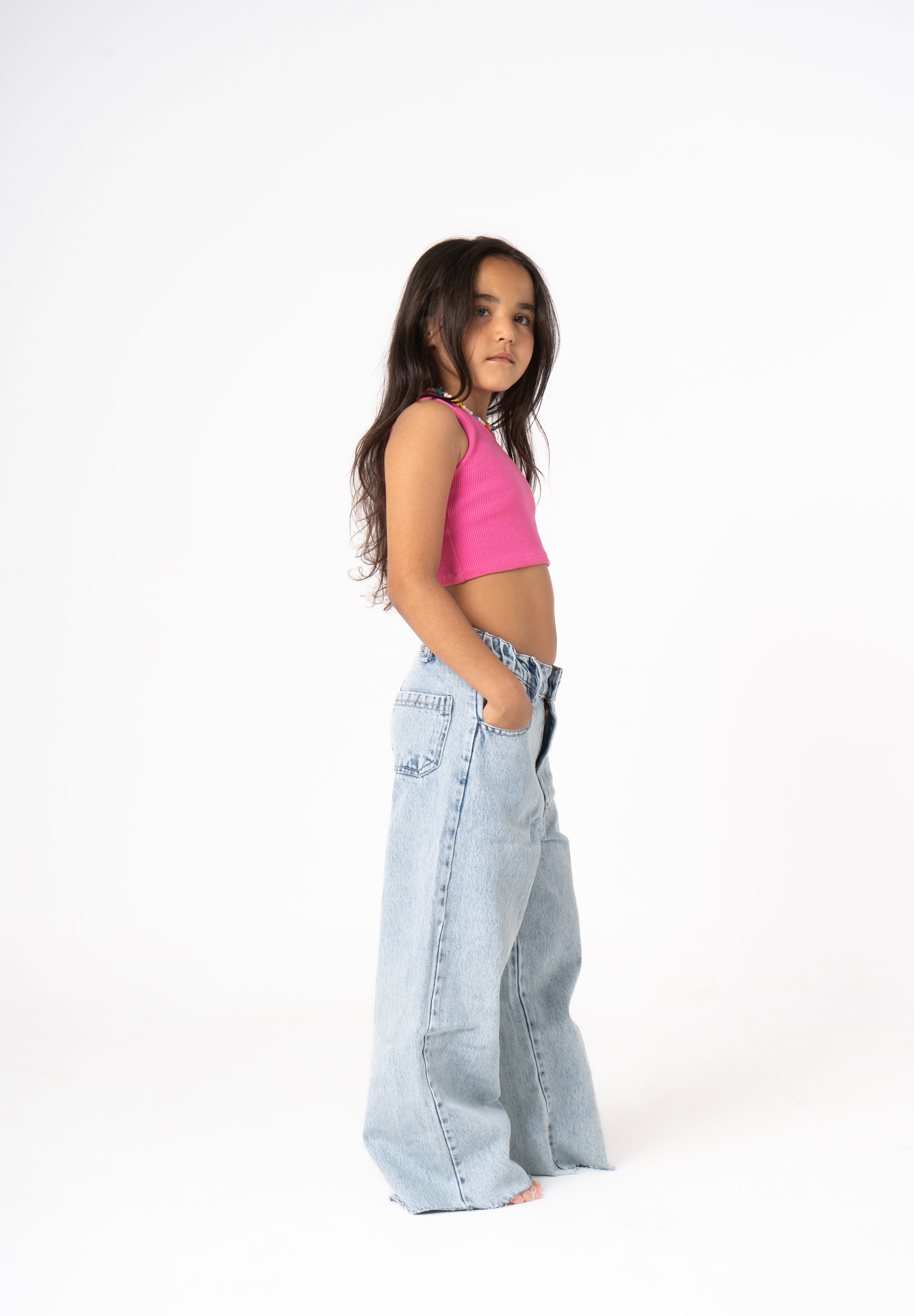Kids Wide leg denim