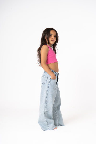 Kids Wide leg denim